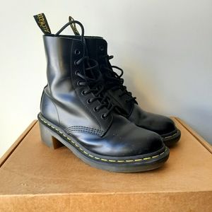 Dr. Martens heeled lace up boots